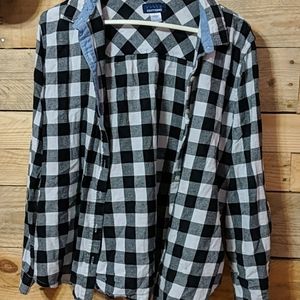 A plaid button-up shirt